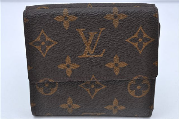 Auth Louis Vuitton Monogram Portefeuille Elise Bifold Wallet M61654 LV H7117