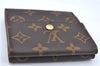 Auth Louis Vuitton Monogram Portefeuille Elise Bifold Wallet M61654 LV H7117