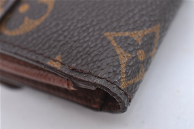 Auth Louis Vuitton Monogram Portefeuille Elise Bifold Wallet M61654 LV H7117