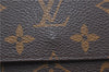 Auth Louis Vuitton Monogram Portefeuille Elise Bifold Wallet M61654 LV H7117