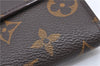 Auth Louis Vuitton Monogram Portefeuille Elise Bifold Wallet M61654 LV H7117