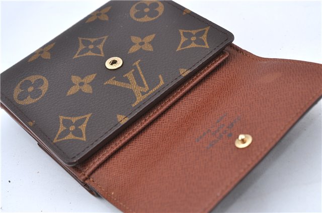 Auth Louis Vuitton Monogram Portefeuille Elise Bifold Wallet M61654 LV H7117