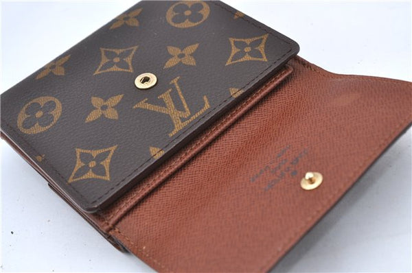 Auth Louis Vuitton Monogram Portefeuille Elise Bifold Wallet M61654 LV H7117