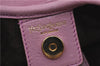 Authentic YVES SAINT LAURENT Saint Tropez Shoulder Bag Suede 122245 Pink H7122