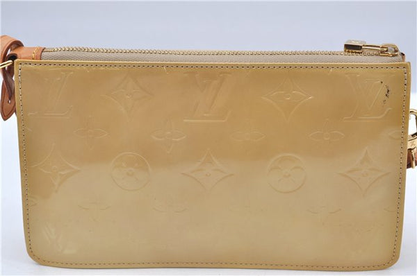 Authentic Louis Vuitton Vernis Lexington Hand Bag Pouch Yellow M91010 LV H7127