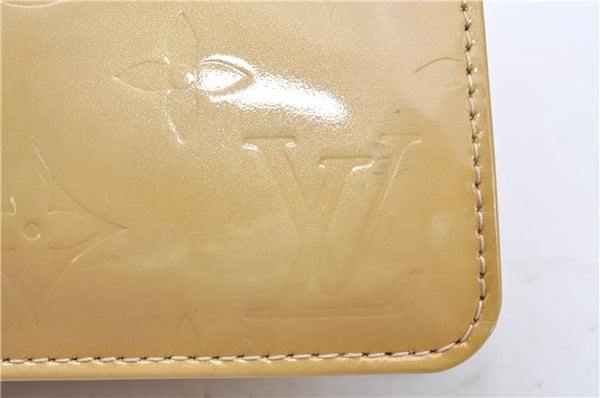 Authentic Louis Vuitton Vernis Lexington Hand Bag Pouch Yellow M91010 LV H7127