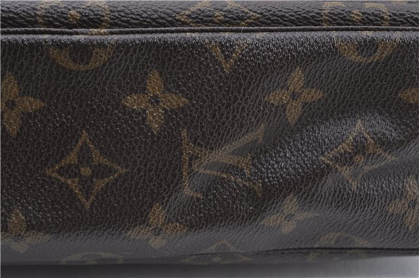 Auth Louis Vuitton Monogram Trousse Toilette 28 Clutch Hand Bag M47522 LV H7160