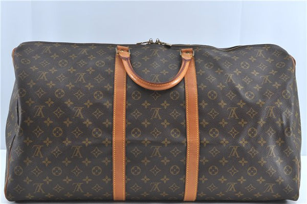 Authentic Louis Vuitton Monogram Keepall 60 Boston Bag M41422 LV H7172