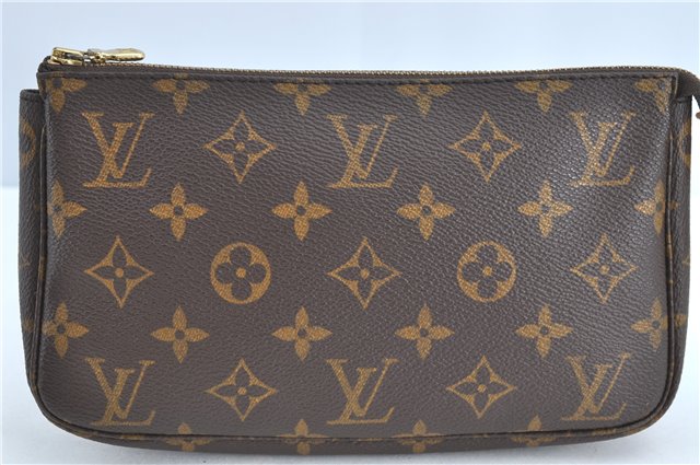 Authentic LOUIS VUITTON Monogram Pochette Accessoires Pouch M51980 LV H7175