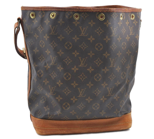 Authentic Louis Vuitton Monogram Noe Shoulder Bag M42224 LV H7177