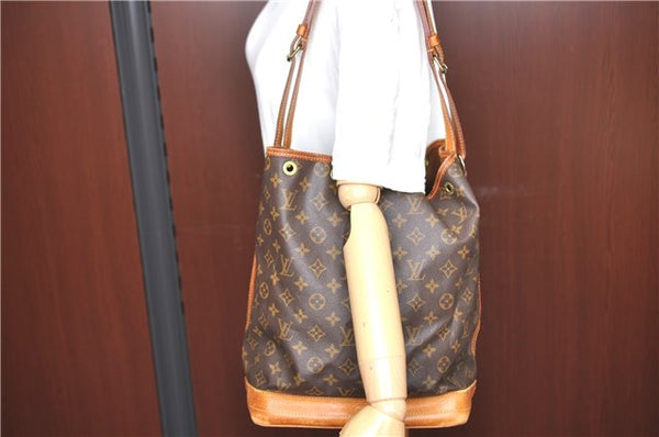 Authentic Louis Vuitton Monogram Noe Shoulder Bag M42224 LV H7177