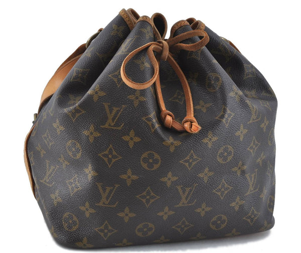 Authentic Louis Vuitton Monogram Petit Noe Shoulder Bag M42226 LV H7181