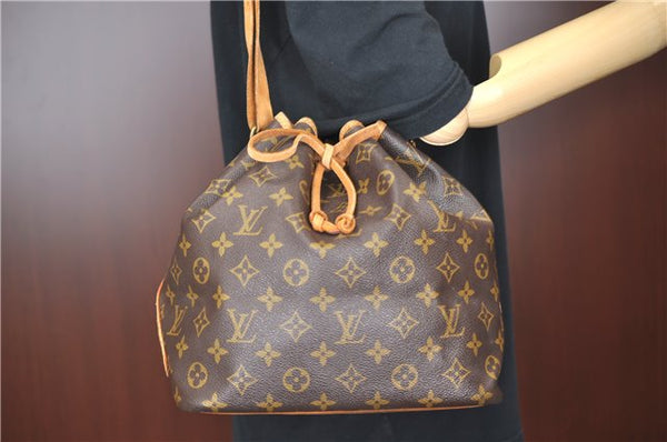 Authentic Louis Vuitton Monogram Petit Noe Shoulder Bag M42226 LV H7181