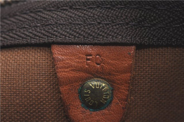 Auth Louis Vuitton Monogram Keepall Bandouliere 60 Boston Bag M41412 LV H7186