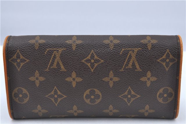 Authentic Louis Vuitton Monogram Pochette Twin PM Shoulder Bag M51854 LV H7191