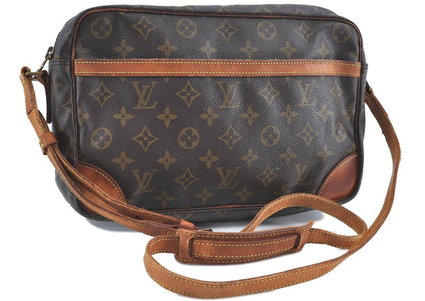 Authentic Louis Vuitton Monogram Trocadero 30 Shoulder Cross Bag M51272 V H7197