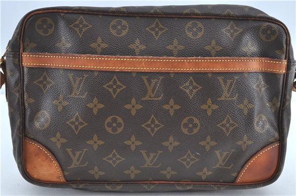 Authentic Louis Vuitton Monogram Trocadero 30 Shoulder Cross Bag M51272 V H7197