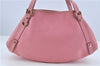 Auth GUCCI Abbey Japan Exclusive Shoulder Tote Bag Leather 147652 Pink H7199