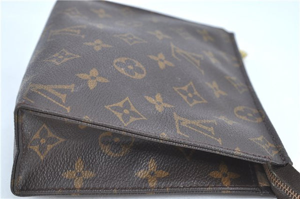 Auth LOUIS VUITTON Monogram Poche Toilette 19 Cosmetics Pouch M47544 Junk H7216