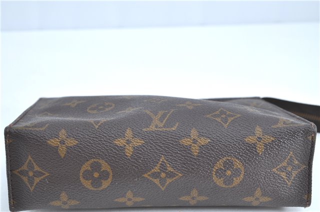 Auth LOUIS VUITTON Monogram Poche Toilette 19 Cosmetics Pouch M47544 Junk H7216