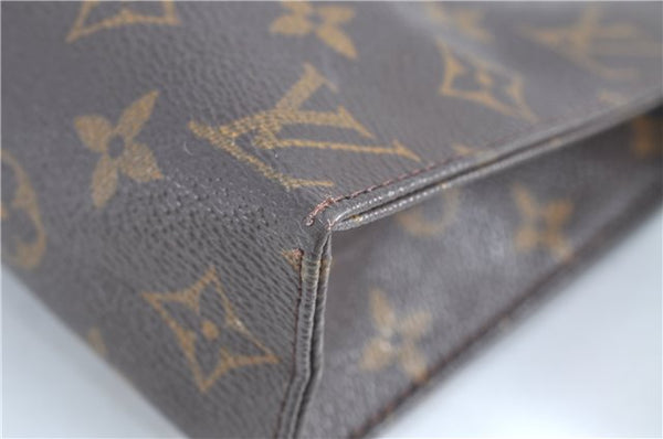 Auth LOUIS VUITTON Monogram Poche Toilette 19 Cosmetics Pouch M47544 Junk H7216