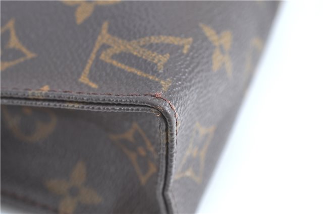 Auth LOUIS VUITTON Monogram Poche Toilette 19 Cosmetics Pouch M47544 Junk H7216