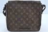 Auth Louis Vuitton Monogram Macassar District PM Shoulder Bag M40935 LV H7221