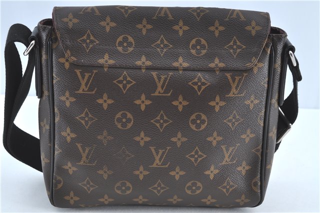 Auth Louis Vuitton Monogram Macassar District PM Shoulder Bag M40935 LV H7221