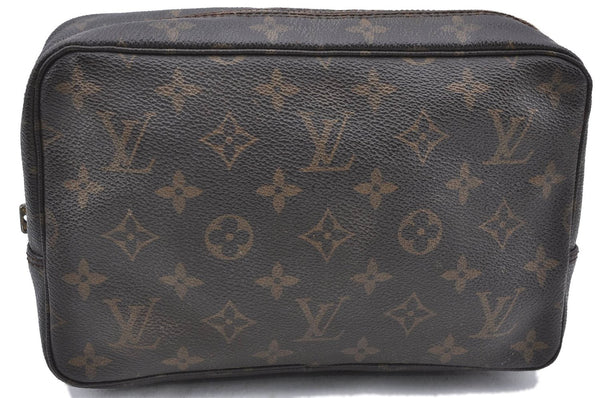 Auth Louis Vuitton Monogram Trousse Toilette 23 Clutch Bag M47524 Junk H7224