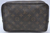 Auth Louis Vuitton Monogram Trousse Toilette 23 Clutch Bag M47524 Junk H7224