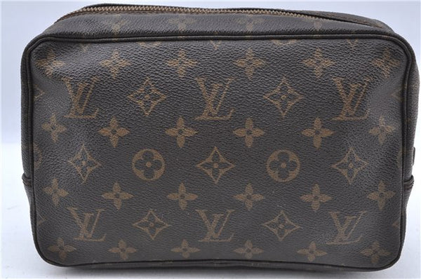 Auth Louis Vuitton Monogram Trousse Toilette 23 Clutch Bag M47524 Junk H7224