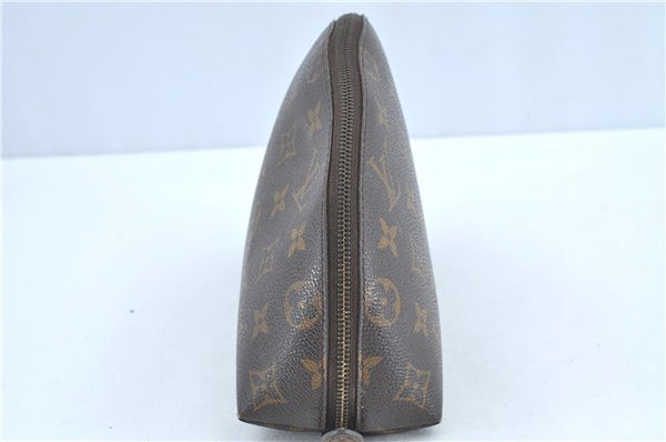 Auth Louis Vuitton Monogram Trousse Demi Ronde 23 Cosmetic Pouch M47520 LV H7236