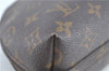 Auth Louis Vuitton Monogram Trousse Demi Ronde 23 Cosmetic Pouch M47520 LV H7236