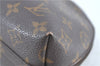 Auth Louis Vuitton Monogram Trousse Demi Ronde 23 Cosmetic Pouch M47520 LV H7236