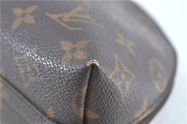 Auth Louis Vuitton Monogram Trousse Demi Ronde 23 Cosmetic Pouch M47520 LV H7236