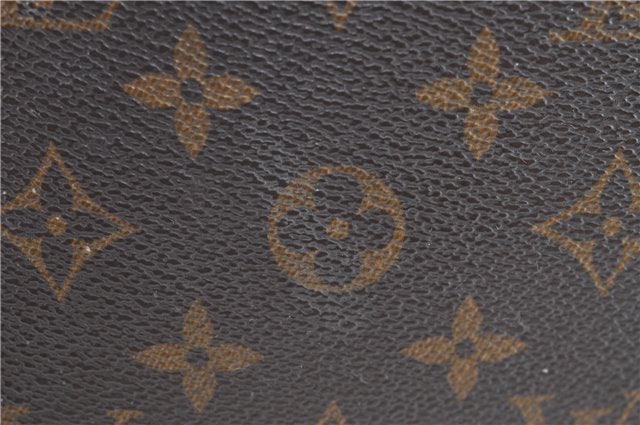 Auth Louis Vuitton Monogram Trousse Demi Ronde 23 Cosmetic Pouch M47520 LV H7236