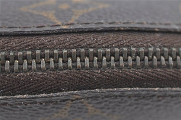 Auth Louis Vuitton Monogram Trousse Demi Ronde 23 Cosmetic Pouch M47520 LV H7236