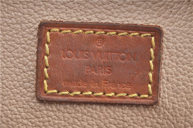 Auth Louis Vuitton Monogram Trousse Demi Ronde 23 Cosmetic Pouch M47520 LV H7236