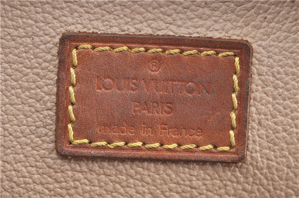 Auth Louis Vuitton Monogram Trousse Demi Ronde 23 Cosmetic Pouch M47520 LV H7236