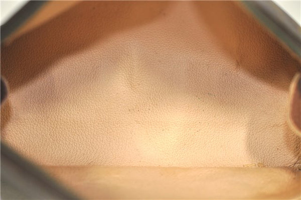 Auth Louis Vuitton Monogram Trousse Demi Ronde 23 Cosmetic Pouch M47520 LV H7236