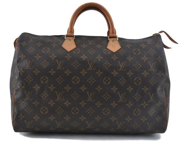 Authentic Louis Vuitton Monogram Speedy 40 Hand Bag M41522 LV H7242