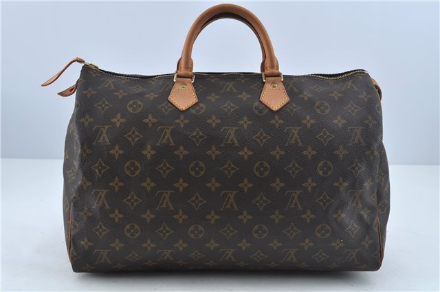 Authentic Louis Vuitton Monogram Speedy 40 Hand Bag M41522 LV H7242