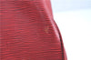 Authentic Louis Vuitton Epi Keepall 55 Boston Bag Red M42957 LV H7246