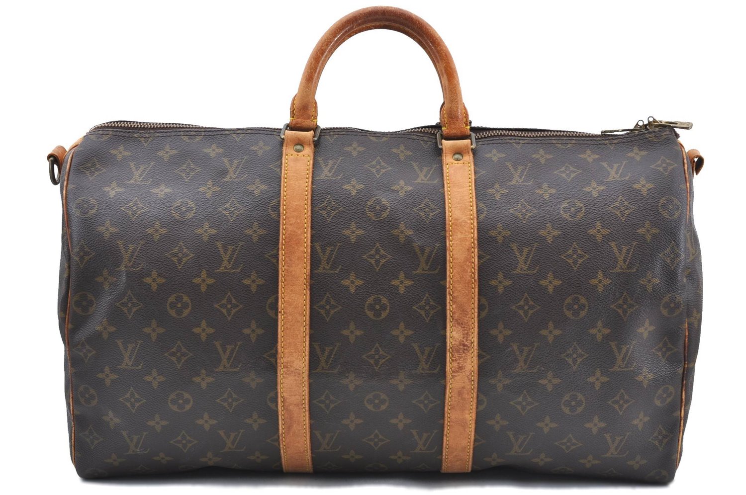 Auth LOUIS VUITTON Monogram Keepall Bandouliere 50 Boston Bag M41416 Junk H7252