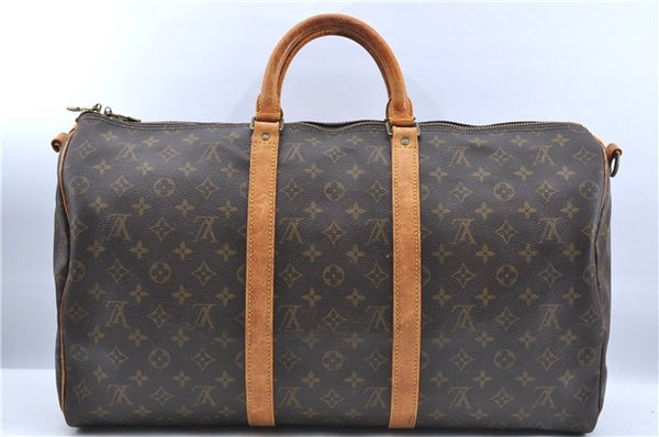 Auth LOUIS VUITTON Monogram Keepall Bandouliere 50 Boston Bag M41416 Junk H7252