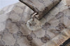 Authentic GUCCI GG Crystal Hysteria Tote Bag PVC Leather 197021 Brown H7258