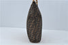 Authentic FENDI Zucca Tote Hand Bag Purse Canvas Leather Brown Beige H7259