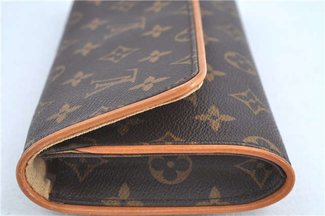 Authentic LOUIS VUITTON Monogram Pochette Twin GM Shoulder Bag M51852 LV H7271