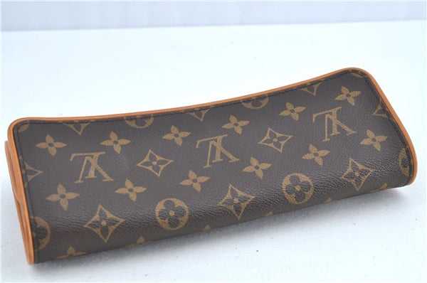 Authentic LOUIS VUITTON Monogram Pochette Twin GM Shoulder Bag M51852 LV H7271