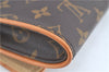 Authentic LOUIS VUITTON Monogram Pochette Twin GM Shoulder Bag M51852 LV H7271